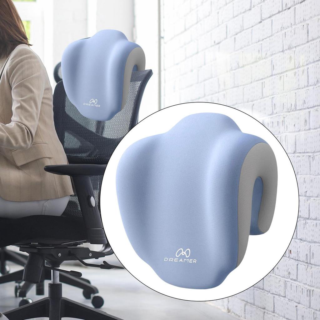Pillow Memory Foam Breathable for Men Women Neck Support Office Chair