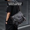 Messenger Bag For Men Retro Canvas Satchel Casual Briefcases Laptop Bag Fit 13Inch,Water Resistant Crossbody College Satchel Bag