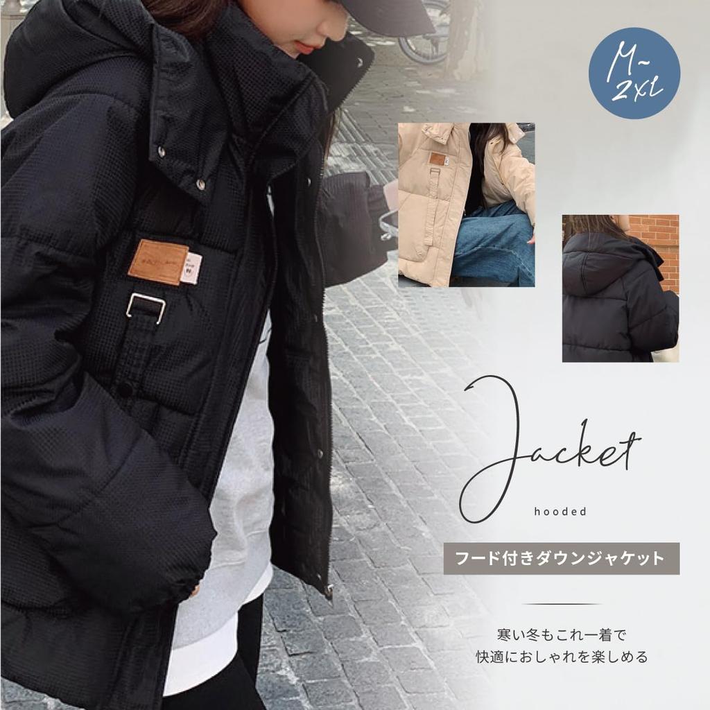 BABYQ Hooded Down Korean Suitable for Extreme Cold Size M Jacket, Fashion, Figure-Flattering, Warm, Affordable, Comfortable, Basic, Fall, School,