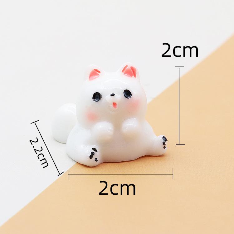 Cute Simulation Mini Animal Parrot Bird Puppy Cartoon Doll Model Micro Landscape Miniature Ornament Doll