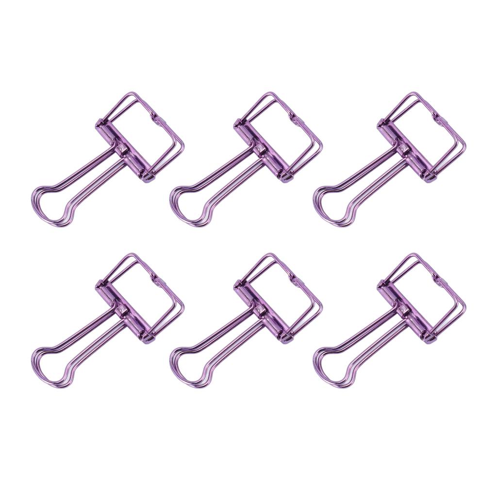 30pcs Wire  Clips Metal Plating Stainless Steel Paper Clamps for Document Scrapbook Receipts P