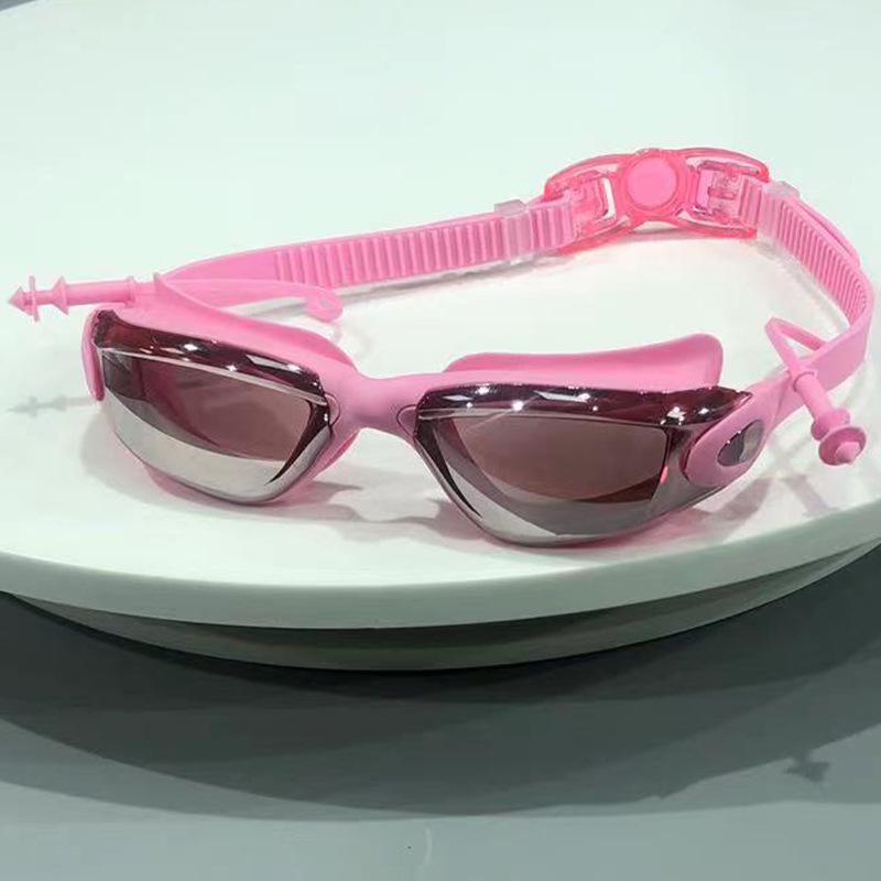 Large Frame HD Anti-Fog Waterproof Adult Swimming Goggles