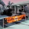 250cm/8.2Ft Happy Halloween Indoor Outdoor Yard Hanging Decor Halloween Banner Flag Banner Halloween Decorations Pull Flag
