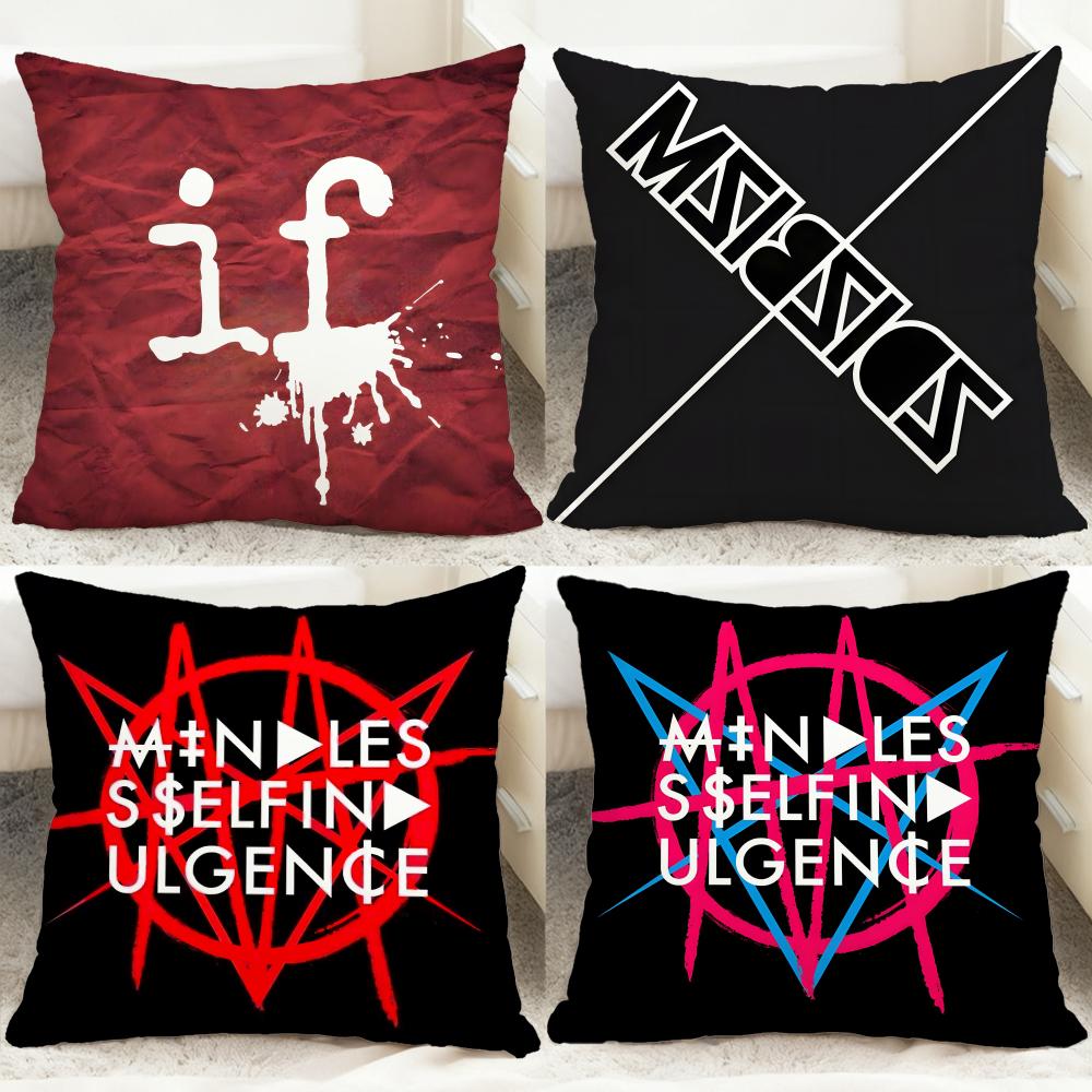 POPULAR Mindless Self Indulgencee Cushion Cover Comfortable Reversible Pillow Cover Ideal for Car Sofa Bedroom & Beyond