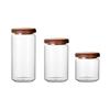 Sealed Glass Jar with Wooden Lid - Universal Kitchen Storage for Coffee, Tea, Flour, and More