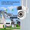 2.4G/5G HD 8MP PTZ Wifi Camera 1/2PCS Four Screens Full Color Night Vision Security Human Detection Audio Tracking Surveillance