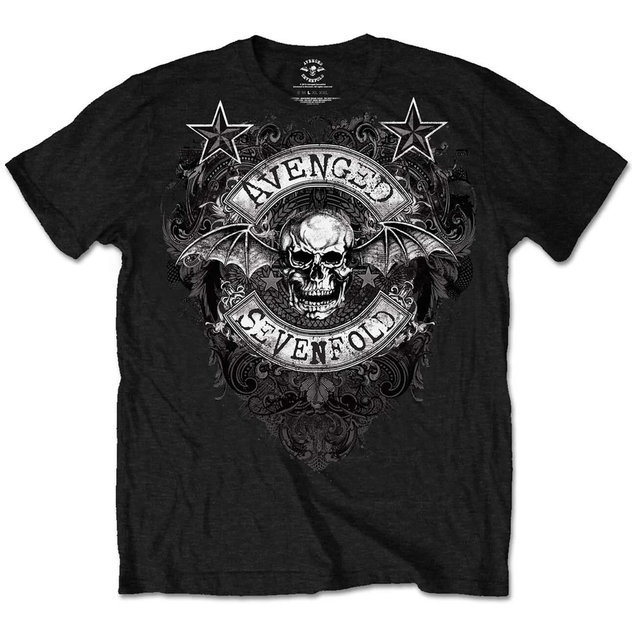 Футболка Avenged Sevenfold Звезды Процветают Группа Новая Черная Официальная 3XL