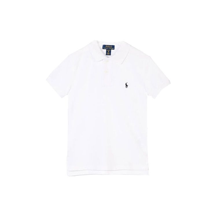 

Футболка с логотипом Polo Ralph Lauren однотонная с коротким рукавом детская белая 323547926002 S