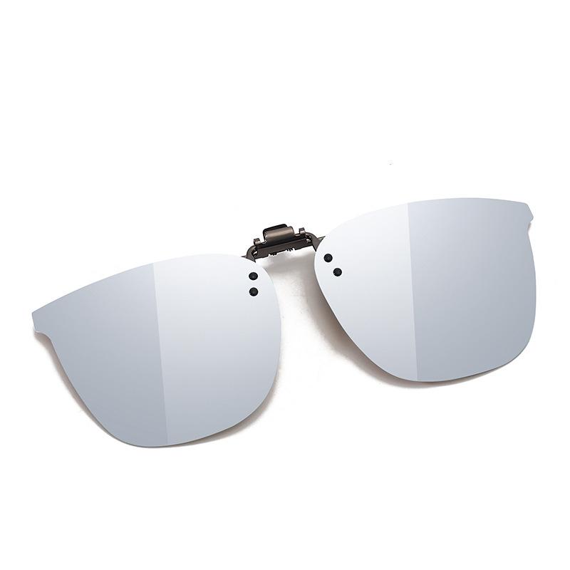 Stylish Polarized Clip-on Sunglasses for Driving and Fishing - Ultra-light Flip-up Design for Myopia
