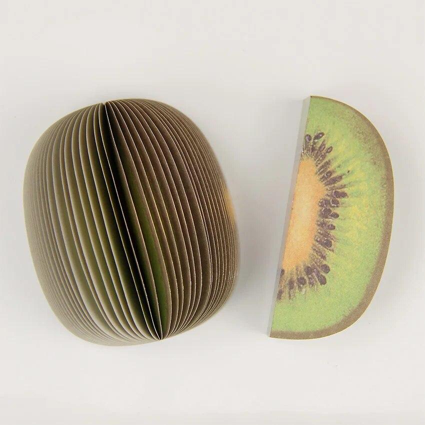 

1 комплект, милые липкие заметки, креативные блокноты с фруктами «сделай сам», наклейки, бумажные канцелярские принадлежности, офисные принадлежности Kiwi