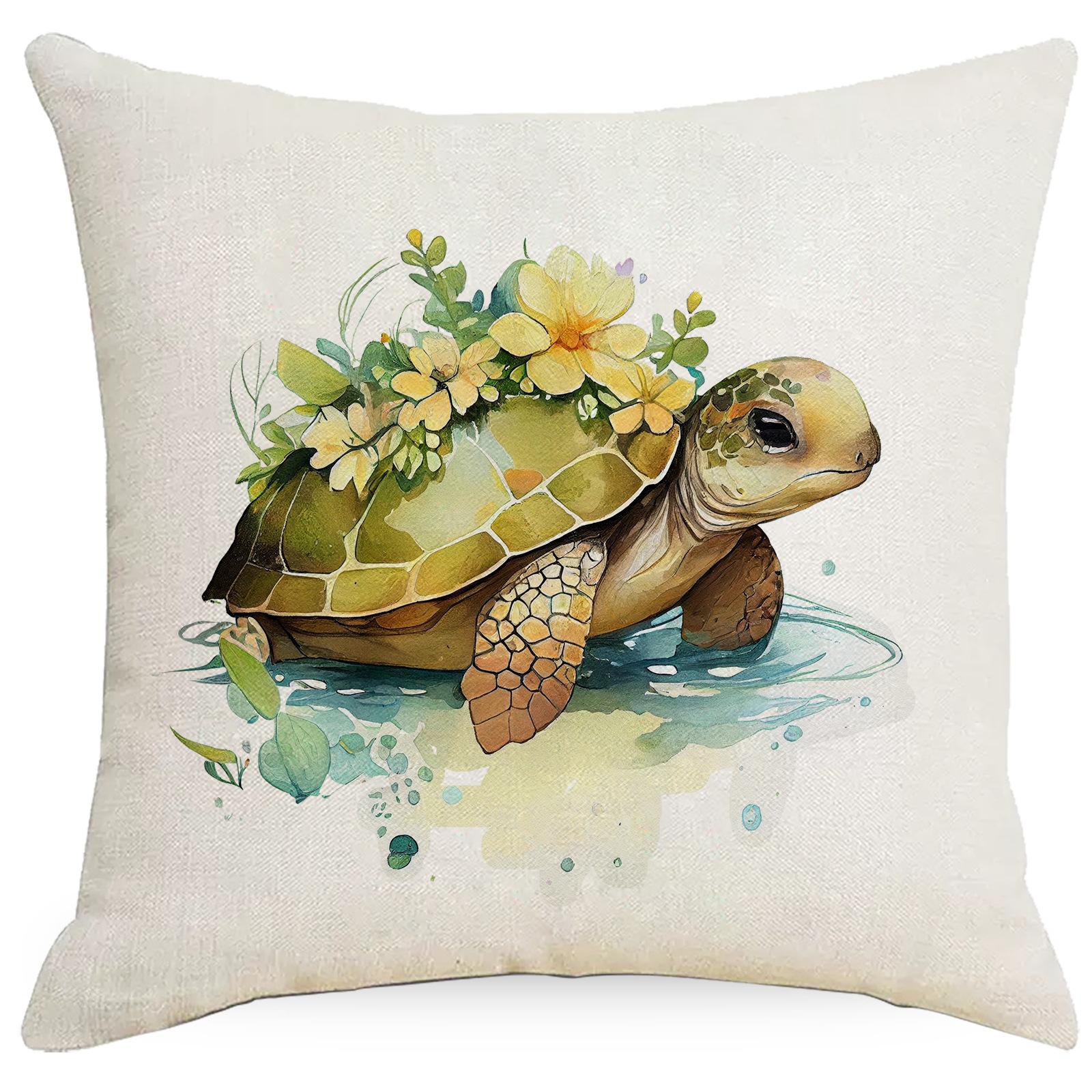 

Летняя наволочка с морской жизнью для дома, гостиной, декоративная наволочка-обнимашка 45 * 45Cm