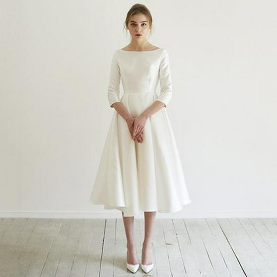 Elegante Abito da Sera Bianco Retro da Donna di Media Lunghezza per Fotografia Estiva e Viaggi nella Foresta 2026