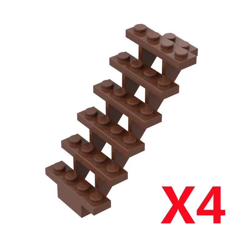 MOC DIY Accessori Parti Piastra Scena Città Blocchi da Costruzione Tronco d'Albero Recinzione Ringhiera Lampione Stradale Semaforo Base Giocattolo A037