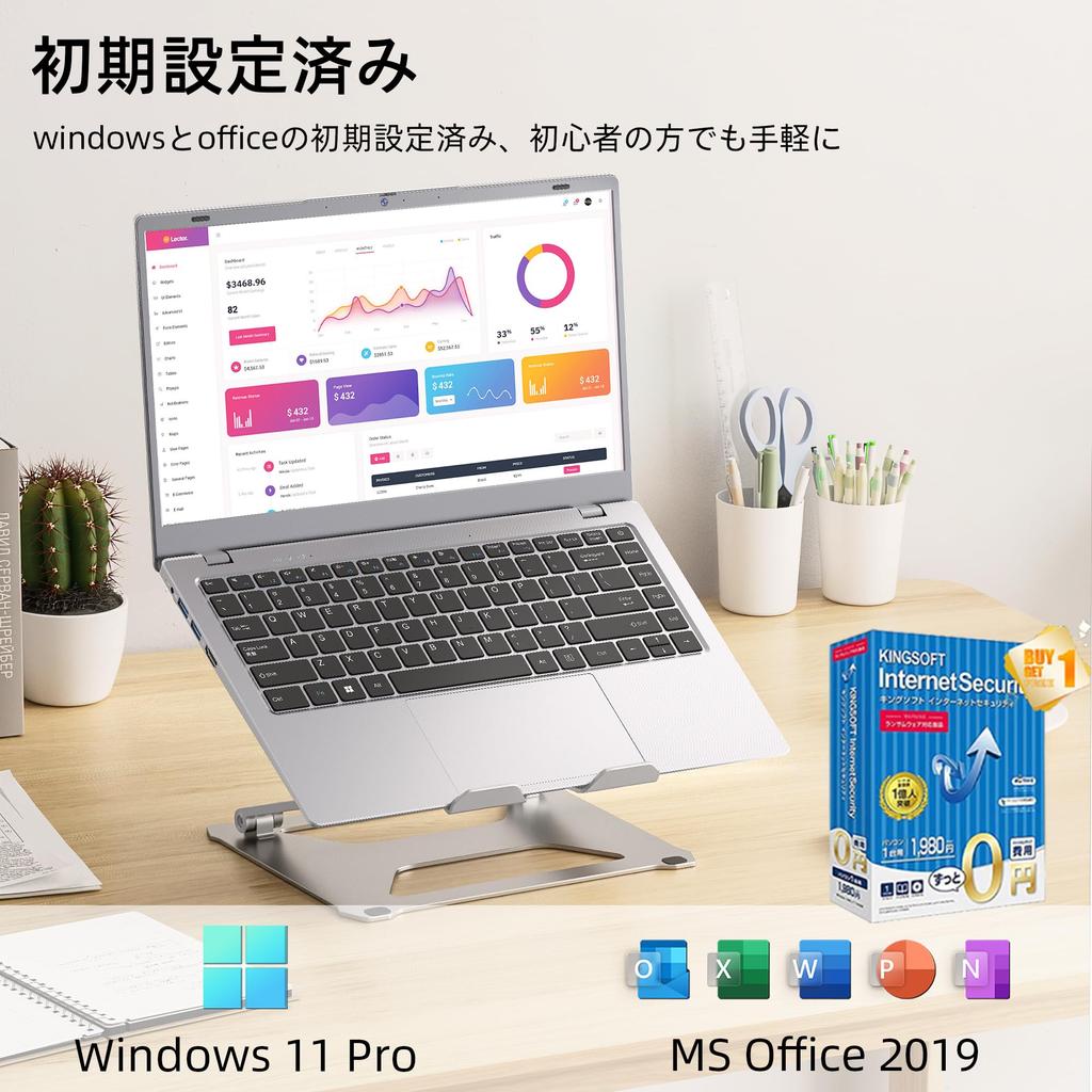 Windows 11 Laptop with Intel Celeron N4000 IPS Wide Viewing Full HD 5G Work from Zoom Dobios 2024 New Model DDR4 512GB 14-inch Office, Processor,