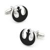Boutons de manchette Alliance Rebelle Star Wars Noirs en stock.