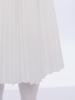 Girls High Waist Elastic Waistband Solid Color Pleated Skirt with Lining Flowy Holiday Birthday Skirt