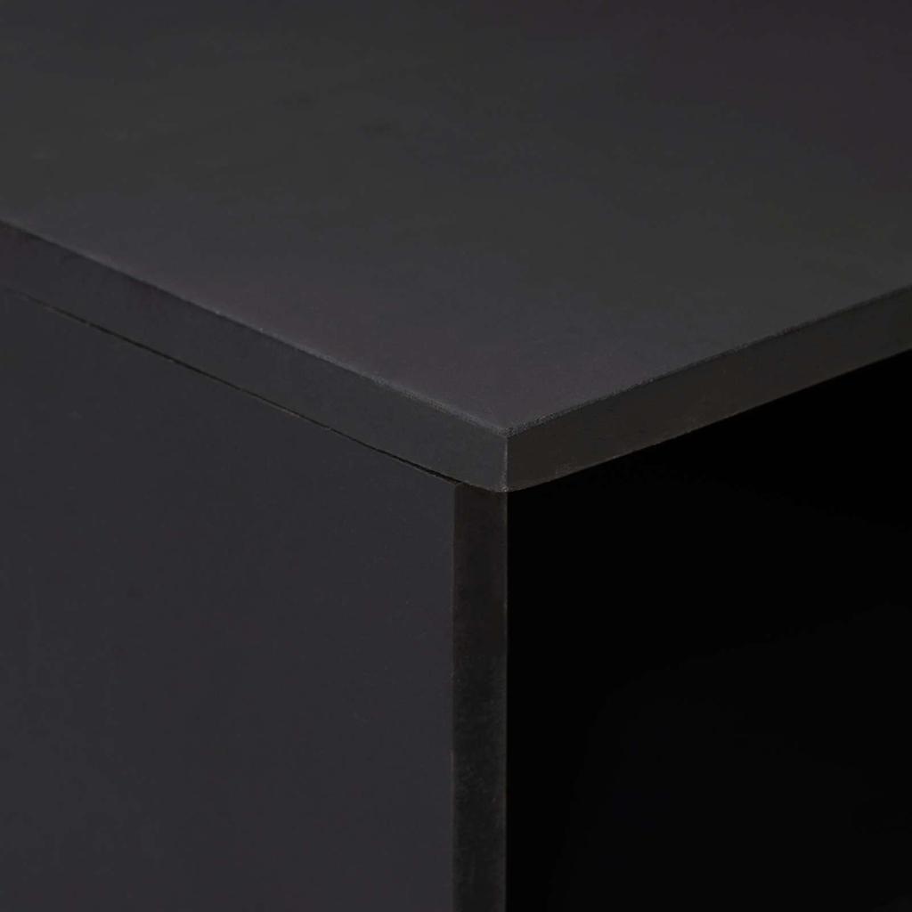 Media Storage Cabinet Multicolored 70 X 33.5 X 46 Cm Solid Mango Wood