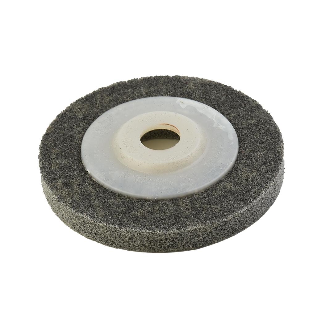 4" Nylon Fiber Polishing Metal Wood Buffing Wheel Pad Disc Kit For Angle Grinder