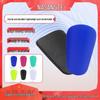 Solid Color Professional Adult & Kids Shin Guards - Anti-Fall Knee Pads with Thickened Tibia Protection for Football Training & Competition
