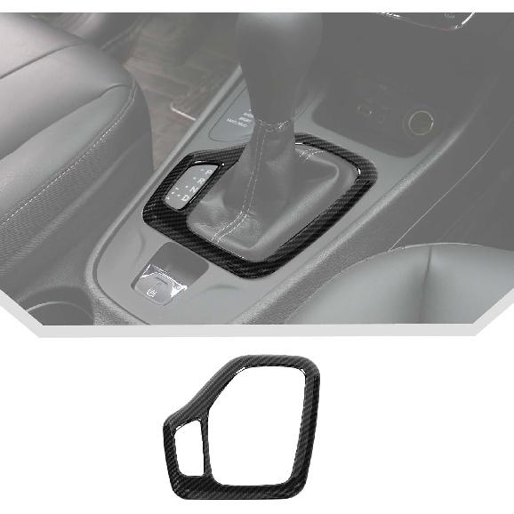 

JeCar Carbon Fiber Interior Center Console Gear Shift Panel Trim Cover Fit for 2014-2018 Jeep Cherokee Interior Accessories