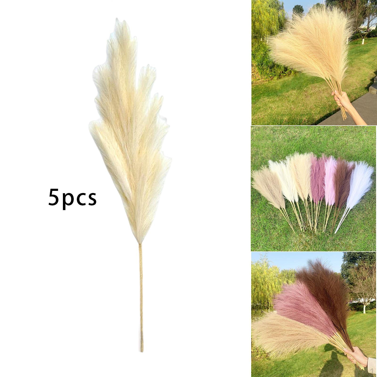 

5 шт. 70 см искусственные сушеные ветки стебли искусственный камыш тростниковый цветок для вазы для кухни и офиса yellow
