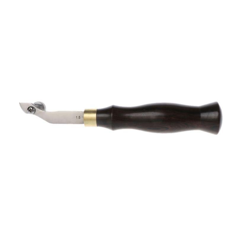 Adjustable Stainless Steel Creaser Press Sideline Ebony Handle Leather Craf Top Sale