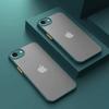 For iPhone 17e 2026 Hard PC Armor Matte Shockproof Camera Protector Funda Bumper Cases Cover Fashion Color Blocking 17E Case