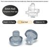 50Pcs with Stem Rubber Grippers Table Spacers  for Furniture Hole Push in