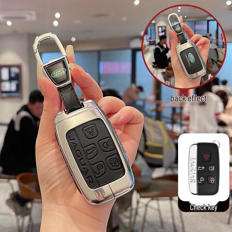 Metal Key Case for Land Rover Range Rover, Evoque, Discovery 4/5, Velar, Sport, Freelander 2