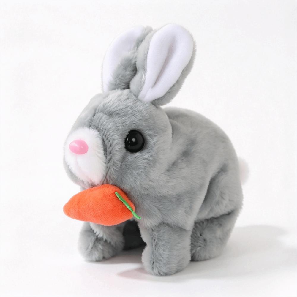 Wag Tail Electric Bunny Plush Walking Wiggle Ears Interactive Plush Toy Birthday Gifts