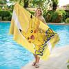 Pokemon Pikachu Beach Towel, Lightning Bolt Design Quick Dry Microfiber Towel for Kids Adults Pool Travel
