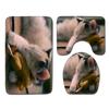 Animal Toilet Floor Mat Three-Piece Bathroom 3-Piece Carpet Doormat