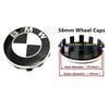 7Pcs Car Hood Front Rear Trunk Emblem Badge For BMW Original Logo All Black E36 E46 E53 E90 E60 E93 E87 G01 G20 X3 X5 F30 F20 X6 Blfg97