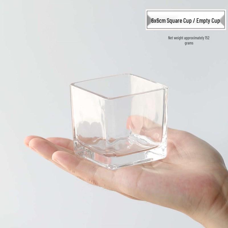 Small Round Glass Tea Light Candle Holder