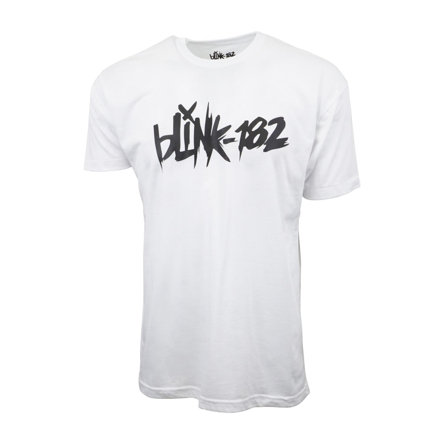 BLINK 182 LOGO UNISEX ADULT T SHIRT WHITE XXXXL