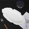 Ru Han Irregular Leaf Ceramic Dumpling Plate