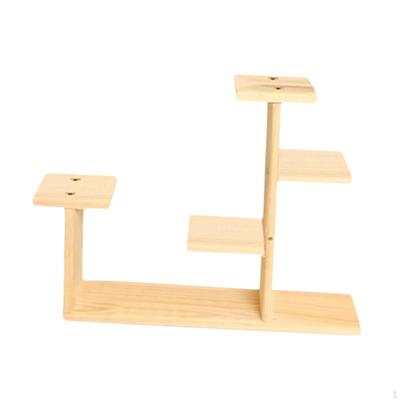 Multilayer Wooden Flower Shelf for Plant Display On Floor