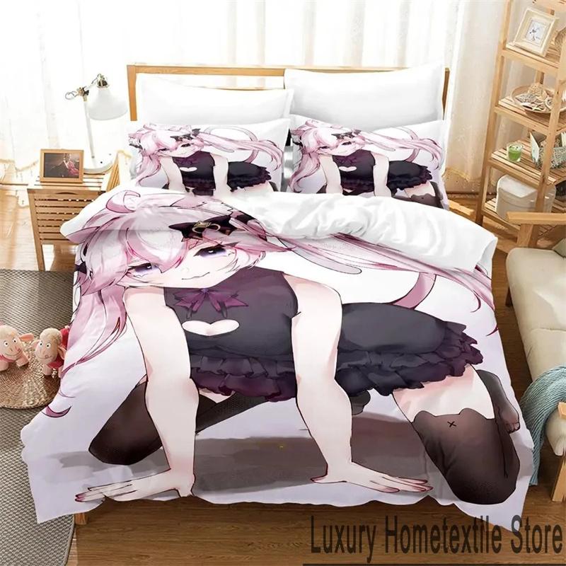 

3D-принт аниме Nyatasha Nyanners пододеяльник комплект King Queen Double Full Twin Single Size для детей подростковый комплект постельного белья 135x200cm 2pcs