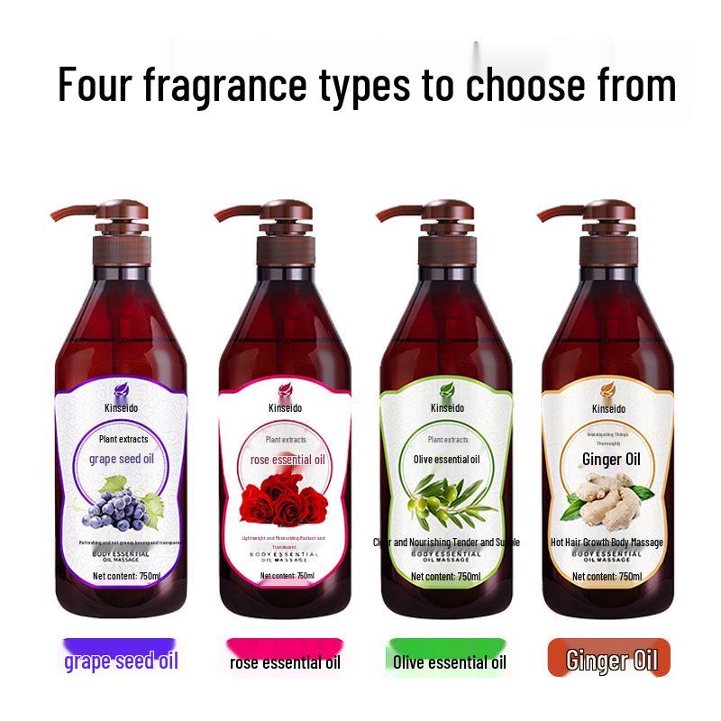 Rožių ir alyvuogių masažinis eterinis aliejus - 750 ml Naudojimui meridianų grožio salone, praturtintas senu imbieru