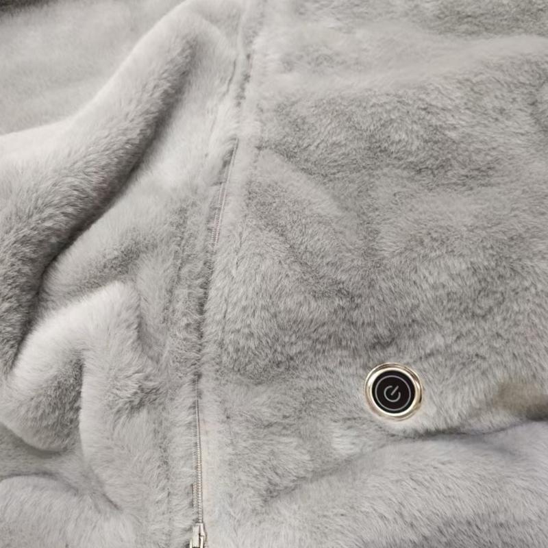 Electric Heated Shawl Blanket Adjustable Temperature Control Soft Comfortable Heating Blanket For Home Office Winter Use