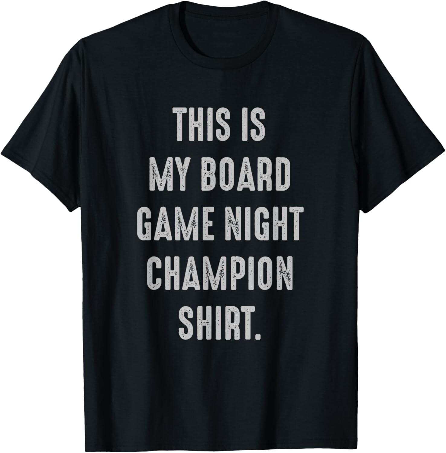 Board Game Night Champion Funny Geek Gift Unisex T-Shirt S разноцветный