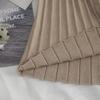 Autumn 2022 A-Line Knitted Midi Skirt: Lu Gong Style Flared Slimming Skirt with Pleats