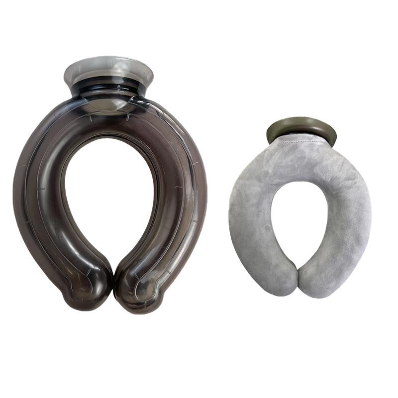 New U-Shaped Hot & Cold Compress Pillow: Neck Support & Knee Warmer with Large Caliber.