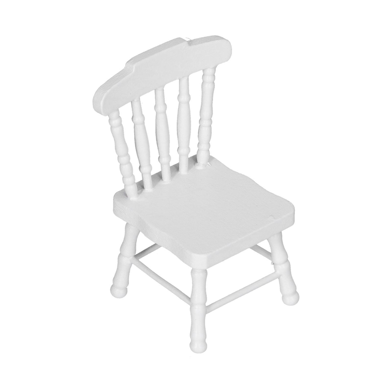 

1:12 Кукольный стул Миниатюрная мебель Украшение кукольного домика Модель Детская игрушка для игрыПростой