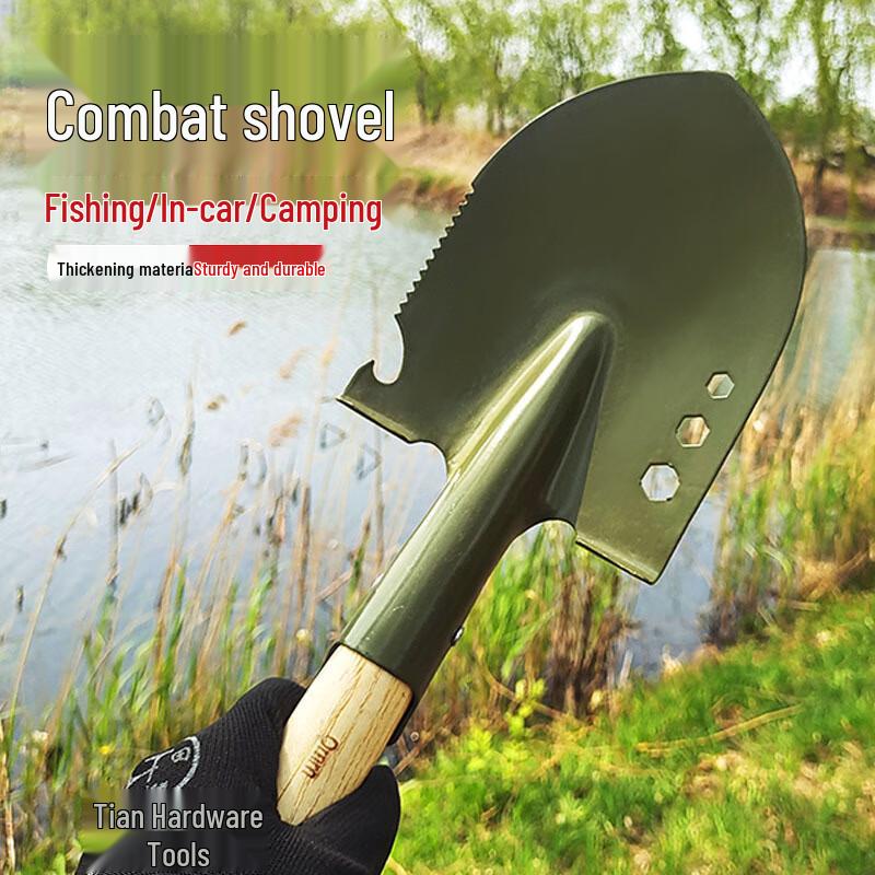 SPSR Outdoor Wooden Handle Entrenching Shovel