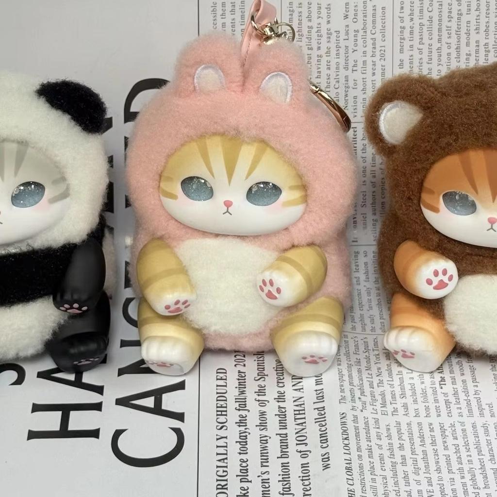New Mofusand Vinyl Series Toys Shark Cat Surprised Box Toy Ornaments For Kids Birthday Girl Gift Pendant Replica