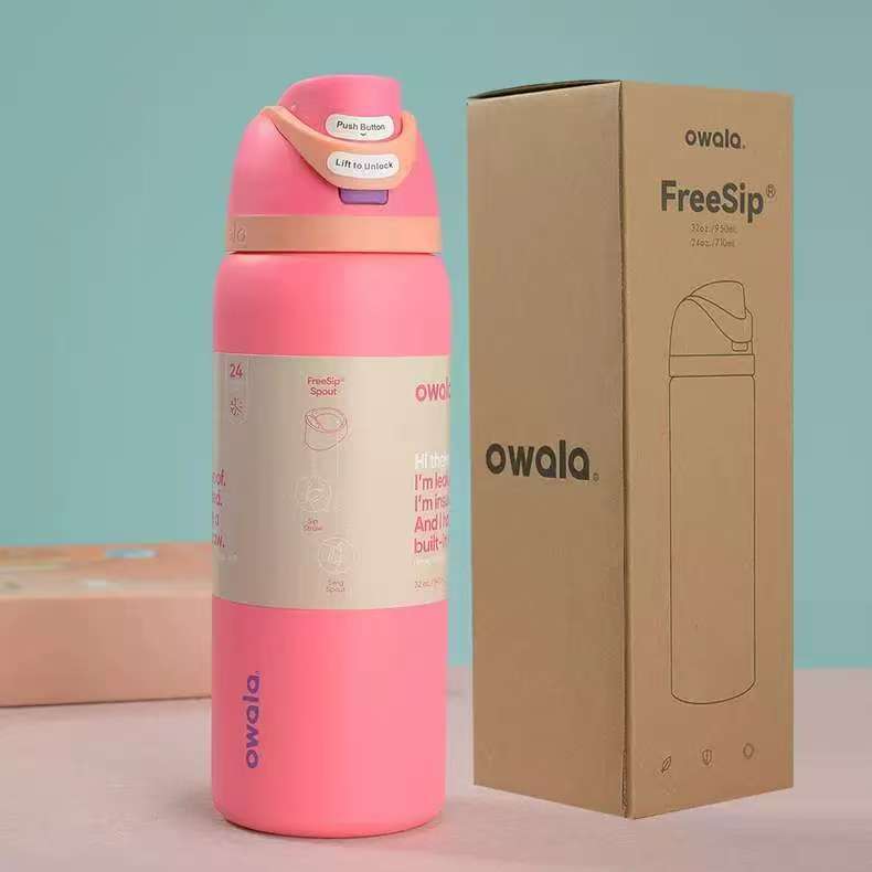 Owala 24oz 32oz Fruit Infuser Water Bottle Vacuum Double Wall 304 Stainless Steel Insulated Tumbler Outdoor Sports Sport Flip Lid