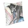 Lazy Greyhound Kissenbezug, weicher Whippet Windhund-Hund, Dekokissenbezug für Sofa, Auto, quadratischer Kissenbezug, Wohnzimmer-Dekoration