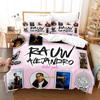 Rauw Alejandro Set Lenzuola Singolo Gemello Matrimoniale Queen King Size Set Lenzuola Letto Adulto Bambino Camera da Letto Tute Tre Pezzi Set Lenzuola Anime