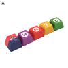 5Pcs Keycaps Comfortable Non-fading Indeformable Replacement Wear-resistant Ergonomic PBT Gaming Keyboard Key Cap